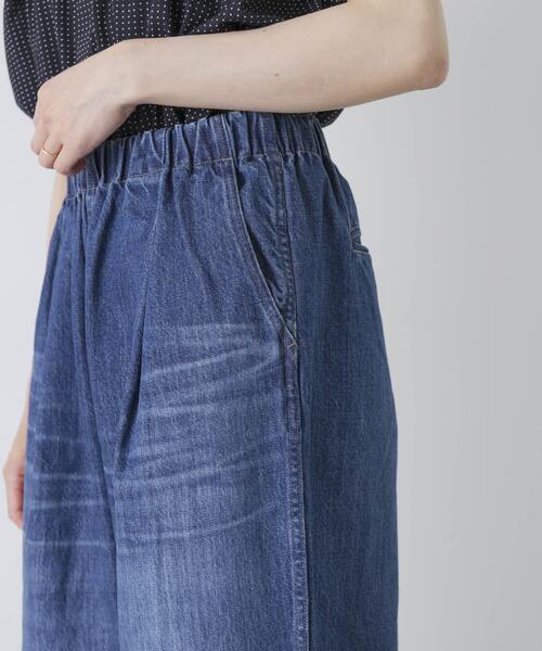 かぐれ(カグレ)の「エイジドデニムイージーパンツ(デニムパンツ・レディース・インディゴブルー・1/0)」の18枚目の写真