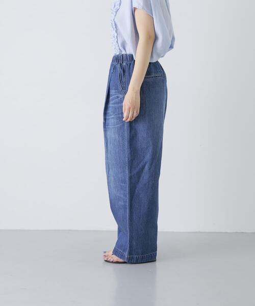 かぐれ(カグレ)の「エイジドデニムイージーパンツ(デニムパンツ・レディース・インディゴブルー・1/0)」の20枚目の写真