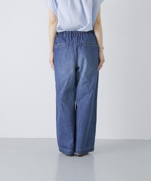 かぐれ(カグレ)の「エイジドデニムイージーパンツ(デニムパンツ・レディース・インディゴブルー・1/0)」の21枚目の写真