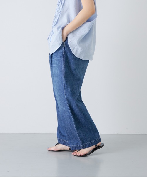 かぐれ（カグレ）の「エイジドデニムイージーパンツ（デニムパンツ・レディース・インディゴブルー・1/0）」の13枚目の写真