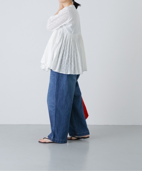 かぐれ（カグレ）の「エイジドデニムイージーパンツ（デニムパンツ・レディース・インディゴブルー・1/0）」の18枚目の写真