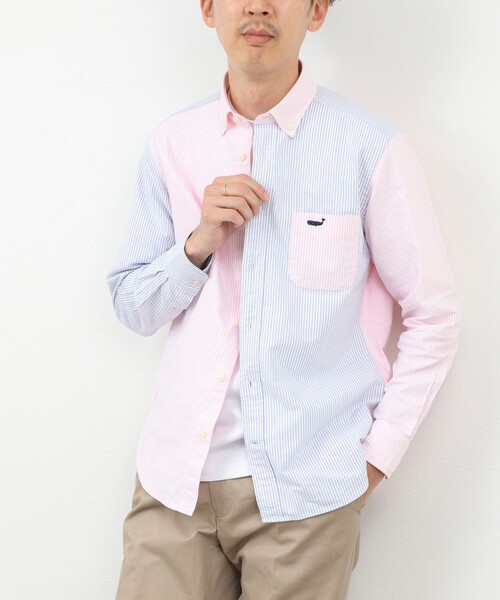 NOLLEY’S（ノーリーズ）の「【BECシリーズ】TRADITIONAL OX クジラBD ボタンダウンシャツ 26AW（シャツ/ブラウス・メンズ・ピンク系その他/ブルー系その他/グレー系その他/ブルー/ネイビー/ベージュ/ホワイト・M/S/XL/L）」の8枚目の写真