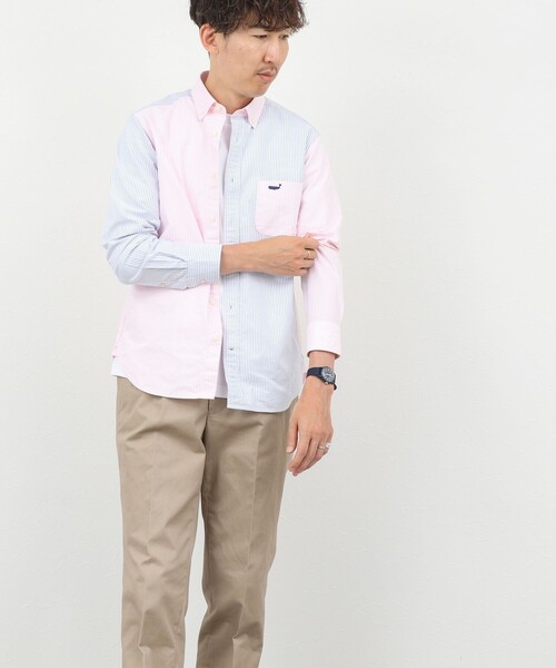 NOLLEY’S（ノーリーズ）の「【BECシリーズ】TRADITIONAL OX クジラBD ボタンダウンシャツ 26AW（シャツ/ブラウス・メンズ・ピンク系その他/ブルー系その他/グレー系その他/ブルー/ネイビー/ベージュ/ホワイト・M/S/XL/L）」の10枚目の写真