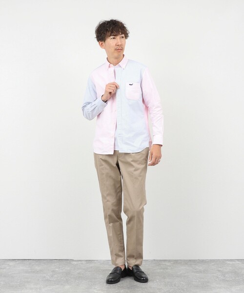 NOLLEY’S(ノーリーズ)の「TRADITIONAL OX クジラBD ボタンダウンシャツ 26AW(シャツ/ブラウス・メンズ・ピンク系その他/ブルー系その他/グレー系その他/ブルー/ネイビー/ベージュ/ホワイト・M/S/XL/L)」の18枚目の写真