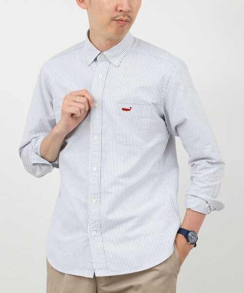 NOLLEY’S(ノーリーズ)の「TRADITIONAL OX クジラBD ボタンダウンシャツ 26AW(シャツ/ブラウス・メンズ・ピンク系その他/ブルー系その他/グレー系その他/ブルー/ネイビー/ベージュ/ホワイト・M/S/XL/L)」の10枚目の写真