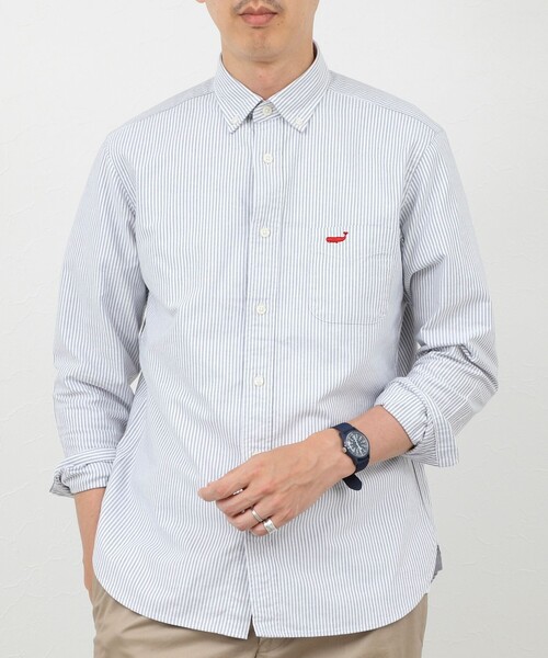 NOLLEY’S(ノーリーズ)の「TRADITIONAL OX クジラBD ボタンダウンシャツ 26AW(シャツ/ブラウス・メンズ・ピンク系その他/ブルー系その他/グレー系その他/ブルー/ネイビー/ベージュ/ホワイト・M/S/XL/L)」の11枚目の写真