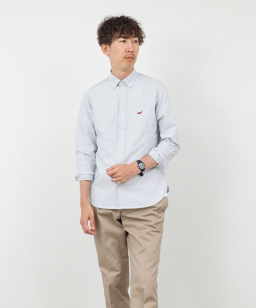 NOLLEY’S(ノーリーズ)の「TRADITIONAL OX クジラBD ボタンダウンシャツ 26AW(シャツ/ブラウス・メンズ・ピンク系その他/ブルー系その他/グレー系その他/ブルー/ネイビー/ベージュ/ホワイト・M/S/XL/L)」の15枚目の写真