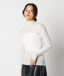 HELIOPOLE（エリオポール）の「【smooth skin series】 SHEER RIB JERSEY TURTLE / スムーススキン シアーリブタートル（Tシャツ/カットソー）」