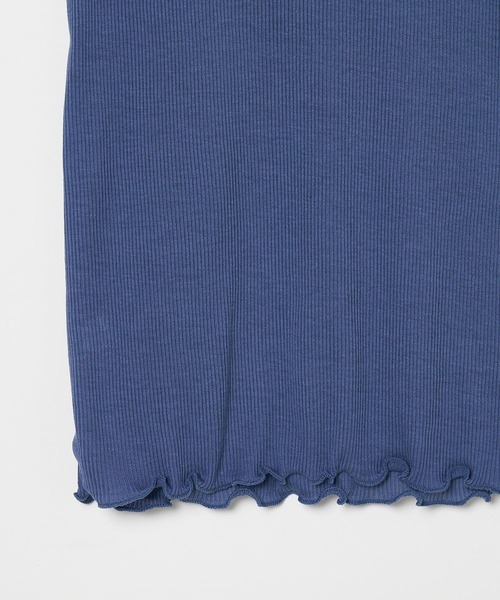 HELIOPOLE（エリオポール）の「【smooth skin series】 SHEER RIB JERSEY TURTLE / スムーススキン シアーリブタートル（Tシャツ/カットソー・レディース・オリーブ/ホワイト/ブラック/ロイヤルブルー・38）」の8枚目の写真
