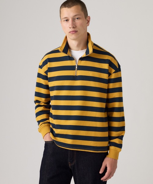 Levi's(リーバイス)の「Levi's/リーバイス キャメロン ハーフジッププルオーバー(スウェット・メンズ・イエロー・XL)」の1枚目の写真