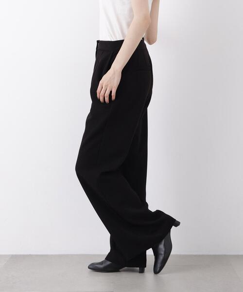 N.(N. Natural Beauty Basic)(エヌエヌナチュラルビューティーベーシック)の「ワイドフレアパンツ(その他パンツ・レディース・ブラック/ブラウン・MEDIUM/P/S)」の4枚目の写真