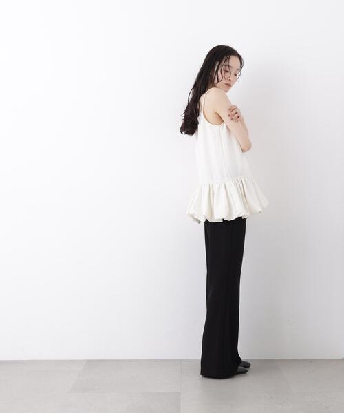 N.(N. Natural Beauty Basic)(エヌエヌナチュラルビューティーベーシック)の「ワイドフレアパンツ(その他パンツ・レディース・ブラック/ブラウン・MEDIUM/P/S)」の6枚目の写真