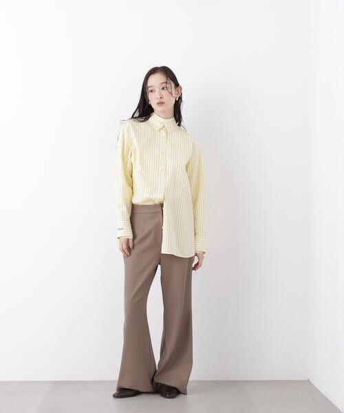 N.(N. Natural Beauty Basic)(エヌエヌナチュラルビューティーベーシック)の「ワイドフレアパンツ(その他パンツ・レディース・ブラック/ブラウン・MEDIUM/P/S)」の11枚目の写真