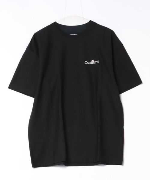 Carhartt(カーハート)の「Carhartt WIP/カーハート S/S WIP LABELT-SHIRT(Tシャツ/カットソー・メンズ・ブラック/ホワイト・M/L/S)」の2枚目の写真