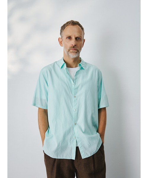 THE TOKYO(ザトウキョウ)の「【SILKα/シルクアルファ】SILK α S/S Shirt(シャツ/ブラウス・メンズ・ホワイト/ミント/ピンク/サックスブルー・44/48/46)」の3枚目の写真