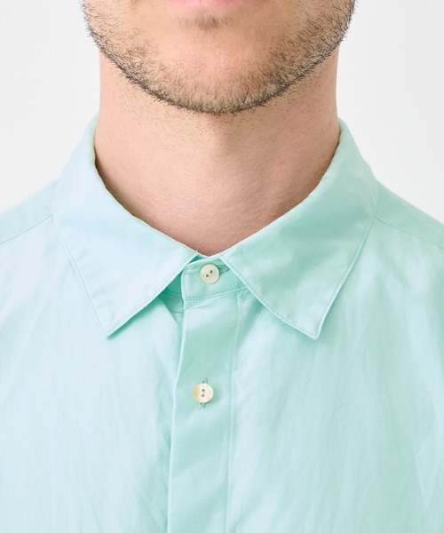 THE TOKYO(ザトウキョウ)の「【SILKα/シルクアルファ】SILK α S/S Shirt(シャツ/ブラウス・メンズ・ホワイト/ミント/ピンク/サックスブルー・44/48/46)」の13枚目の写真