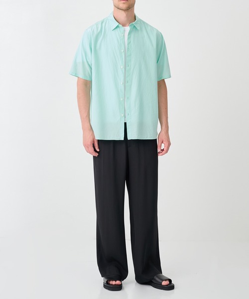 THE TOKYO(ザトウキョウ)の「【SILKα/シルクアルファ】SILK α S/S Shirt(シャツ/ブラウス・メンズ・ホワイト/ミント/ピンク/サックスブルー・44/48/46)」の8枚目の写真