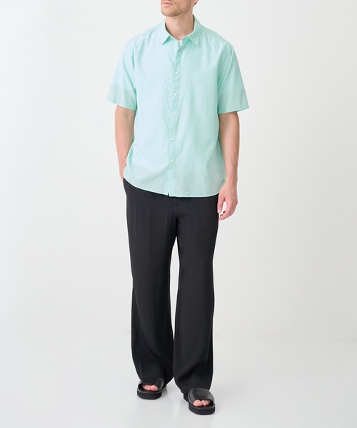 THE TOKYO(ザトウキョウ)の「【SILKα/シルクアルファ】SILK α S/S Shirt(シャツ/ブラウス・メンズ・ホワイト/ミント/ピンク/サックスブルー・44/48/46)」の9枚目の写真