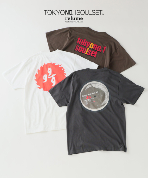JOURNAL STANDARD relume(ジャーナルスタンダード レリューム)の「【TOKYO No.1 SOUL SET × relume】別注 “9 9/9” プリント Tシャツ(Tシャツ/カットソー・メンズ・ホワイト・LARGE/MEDIUM)」の2枚目の写真