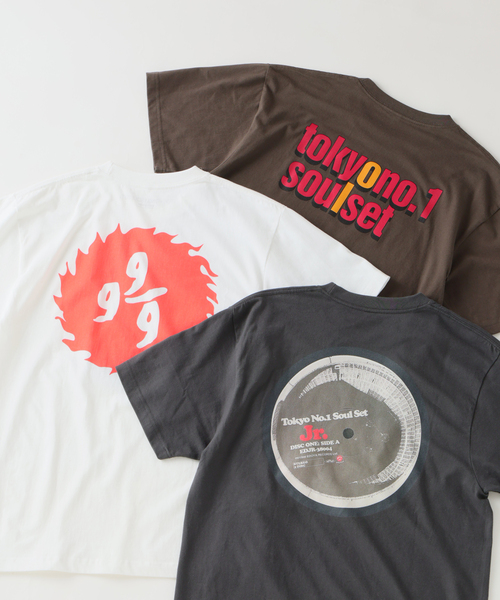 JOURNAL STANDARD relume(ジャーナルスタンダード レリューム)の「【TOKYO No.1 SOUL SET × relume】別注 “9 9/9” プリント Tシャツ(Tシャツ/カットソー・メンズ・ホワイト・LARGE/MEDIUM)」の3枚目の写真