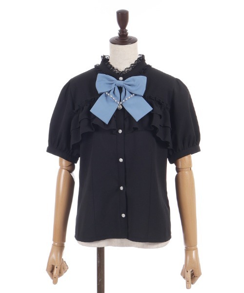 axes femme POETIQUE(アクシーズファムポエティック)の「ティーカップチャーム付きブラウス(シャツ/ブラウス・レディース・ブラック/ワイン/ホワイト・MEDIUM)」の14枚目の写真