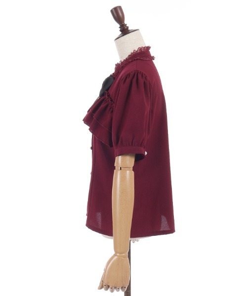 axes femme POETIQUE(アクシーズファムポエティック)の「ティーカップチャーム付きブラウス(シャツ/ブラウス・レディース・ブラック/ワイン/ホワイト・MEDIUM)」の10枚目の写真