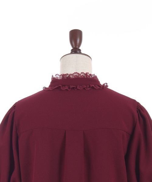 axes femme POETIQUE(アクシーズファムポエティック)の「ティーカップチャーム付きブラウス(シャツ/ブラウス・レディース・ブラック/ワイン/ホワイト・MEDIUM)」の4枚目の写真