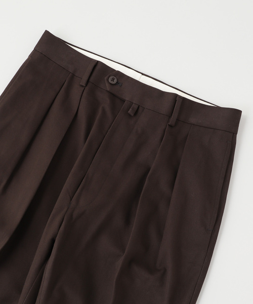 NEAT(ニート)の「NEAT(ニート)French Cotton Drill Standard(スラックス・メンズ・ブラウン/ブラック・44/46/48)」の4枚目の写真