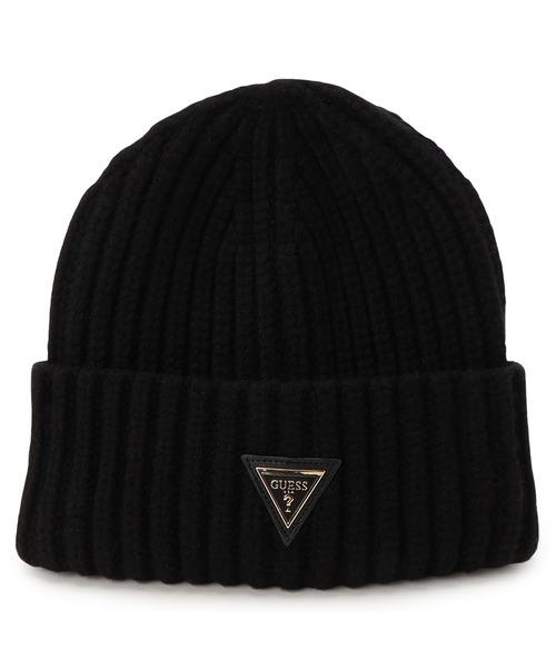 Guess(ゲス)の「NOELLE II Knit Beanie ニットキャップ(ニットキャップ/ビーニー・レディース・ブラック/オフホワイト・MEDIUM)」の1枚目の写真