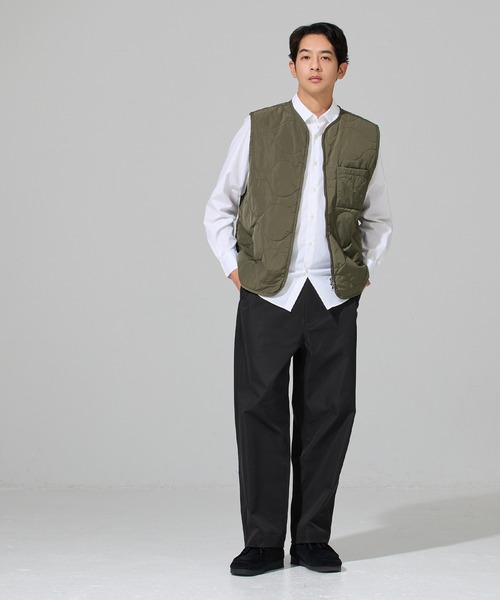 coca(coca)(コカ)の「メンズツイルワイドストレートパンツ(チノパンツ・メンズ・ブラック/ベージュ・M/L/XL)」の10枚目の写真