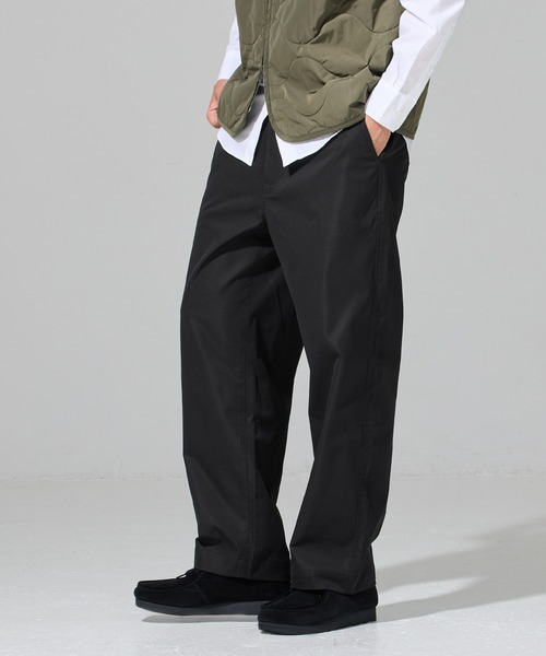 coca(coca)(コカ)の「メンズツイルワイドストレートパンツ(チノパンツ・メンズ・ブラック/ベージュ・M/L/XL)」の11枚目の写真