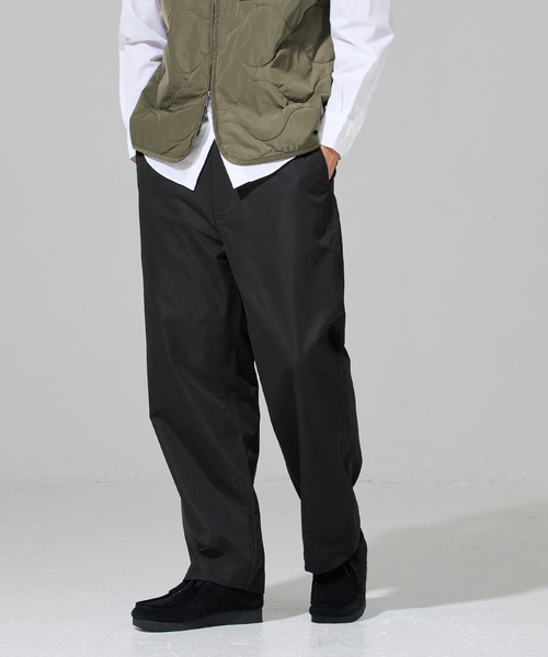 coca(coca)(コカ)の「メンズツイルワイドストレートパンツ(チノパンツ・メンズ・ブラック/ベージュ・M/L/XL)」の14枚目の写真