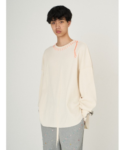 DISCOVERED(ディスカバード)の「WAFFLE BONE PRINT CUTSEWN(Tシャツ/カットソー・メンズ・ホワイト/ブラック・SMALL/LARGE)」の10枚目の写真