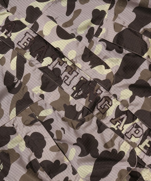 A BATHING APE(アベイシングエイプ)の「COLOR CAMO REFLECTIVE RIPSTOP SHORT SNOWBOARD JACKET(ミリタリージャケット・メンズ・ブラック/ブラウン・LARGE/SMALL/MEDIUM/X-LARGE/XX-LARGE)」の8枚目の写真