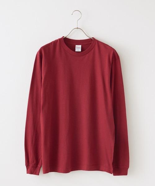 Printstar(プリントスター)の「Heavy Weight Cotton L/S T-shirt(Tシャツ/カットソー・メンズ・ブラック/ネイビー/バーガンディー・XL/L)」の3枚目の写真