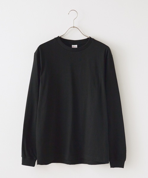 Printstar(プリントスター)の「Heavy Weight Cotton L/S T-shirt(Tシャツ/カットソー・メンズ・ブラック/ネイビー/バーガンディー・XL/L)」の2枚目の写真