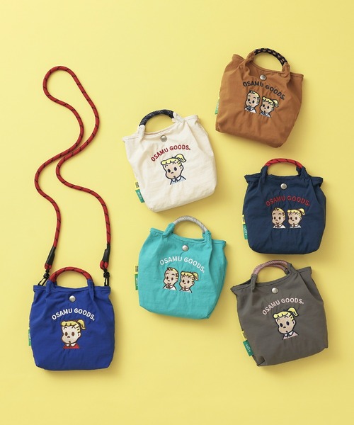 unify(ユニファイ)の「【unify × OSAMU GOODS(オサムグッズ)】軽撥水 ショルダーバッグ スマホ サコッシュ OTNS-03(ショルダーバッグ・レディース・グレー/ネイビー/ブルーグリーン/キャメル/ブルー/アイボリー・ONE SIZE)」の4枚目の写真