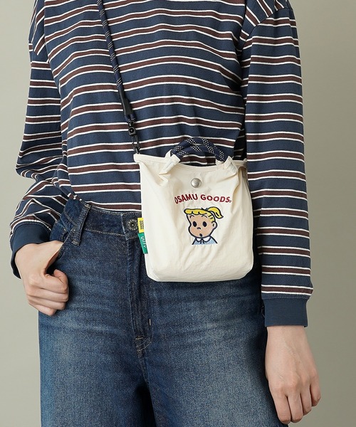 unify(ユニファイ)の「【unify × OSAMU GOODS(オサムグッズ)】軽撥水 ショルダーバッグ スマホ サコッシュ OTNS-03(ショルダーバッグ・レディース・グレー/ネイビー/ブルーグリーン/キャメル/ブルー/アイボリー・ONE SIZE)」の16枚目の写真