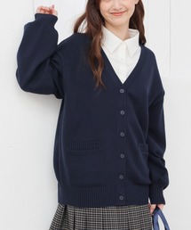 Vネックカーディガン
