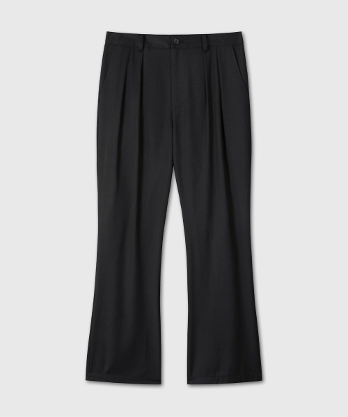 DIVEIN(ダイブイン)の「BUTTON PLEATED TROUSERS (BLACK)(スラックス・メンズ・その他・1/2/0)」の3枚目の写真