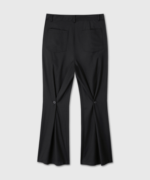DIVEIN(ダイブイン)の「BUTTON PLEATED TROUSERS (BLACK)(スラックス・メンズ・その他・1/2/0)」の2枚目の写真