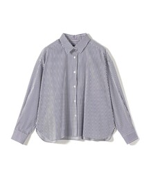 SHIPS Primary Navy Label:〈洗濯機可能〉コットン レギュラーカラー シャツ