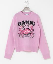 GANNI | GANNI GRAPHIC SWEATER CRAB(ニット/セーター)