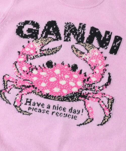GANNI(ガニー)の「GANNI GRAPHIC SWEATER CRAB(ニット/セーター・レディース・ピンク・SMALL)」の7枚目の写真