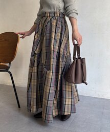 Jena espace merveilleux | タフタチェックスカート(スカート)