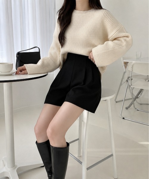 Mku Ekta(ムクエクタ)の「ハイウエストショートパンツ(その他パンツ・レディース・ブラック・L/M/S)」の16枚目の写真