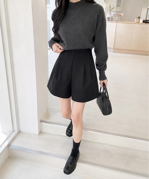 Mku Ekta(ムクエクタ)の「ハイウエストショートパンツ(その他パンツ・レディース・ブラック・L/M/S)」の9枚目の写真