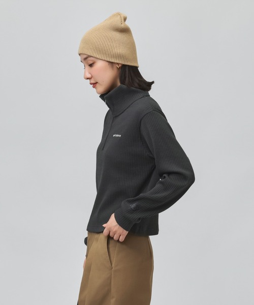 NEW BALANCE(ニューバランス)の「【別注】ニューバランス New Balance ハーフジップリブプルオーバー 限定コラボ(ニット/セーター・レディース・オフホワイト/ブラック・S/M/L/XL)」の12枚目の写真
