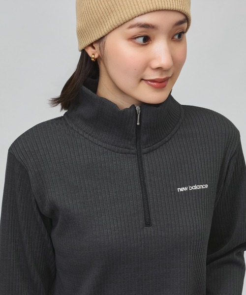 NEW BALANCE(ニューバランス)の「【別注】ニューバランス New Balance ハーフジップリブプルオーバー 限定コラボ(ニット/セーター・レディース・オフホワイト/ブラック・S/M/L/XL)」の18枚目の写真
