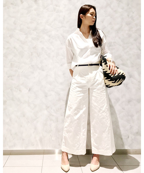 Chez toi（シェトワ）の「タイプライターシャツ（シャツ/ブラウス・レディース・ホワイト・FREE）」の3枚目の写真